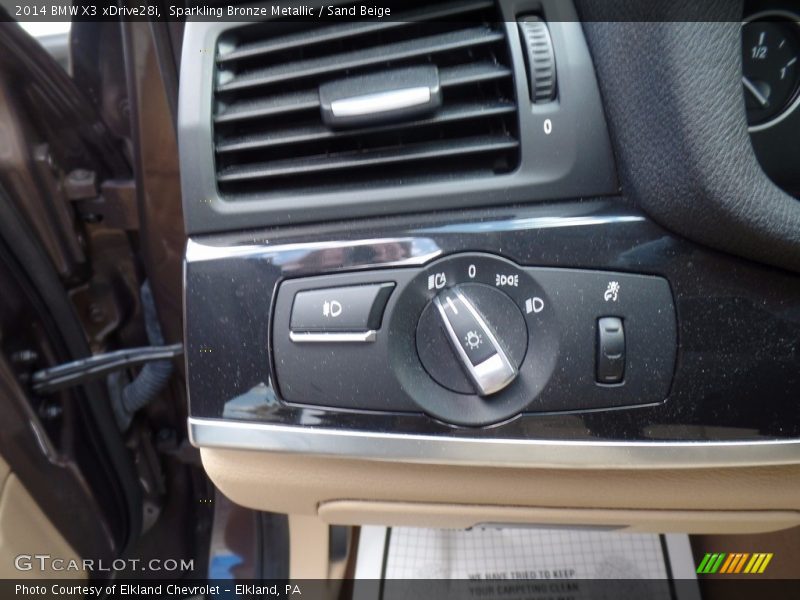 Sparkling Bronze Metallic / Sand Beige 2014 BMW X3 xDrive28i