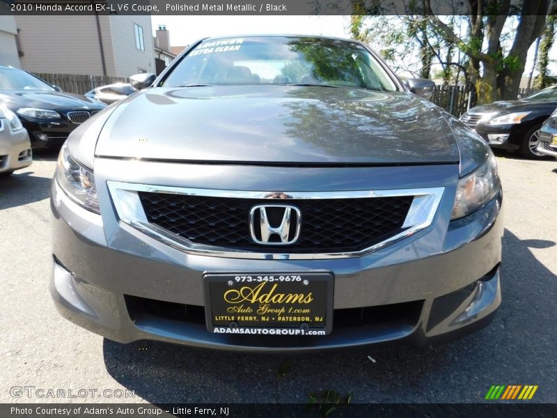 Polished Metal Metallic / Black 2010 Honda Accord EX-L V6 Coupe