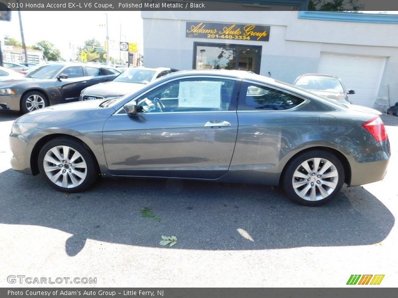 Polished Metal Metallic / Black 2010 Honda Accord EX-L V6 Coupe