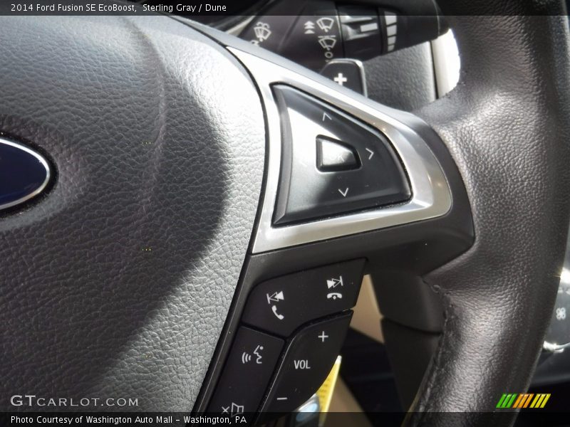 Sterling Gray / Dune 2014 Ford Fusion SE EcoBoost