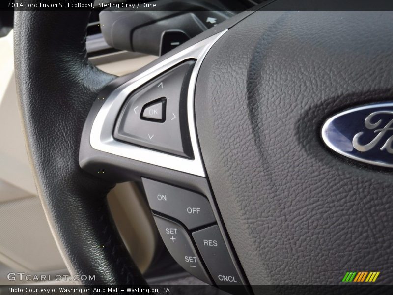 Sterling Gray / Dune 2014 Ford Fusion SE EcoBoost