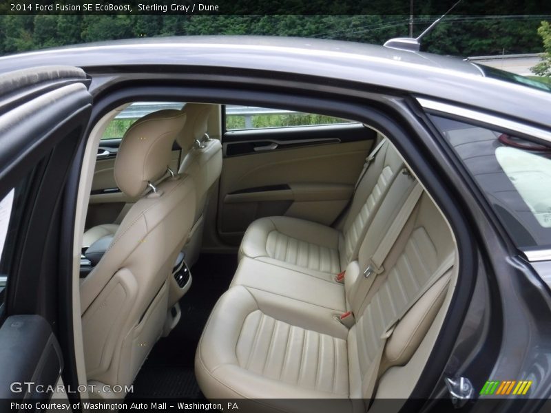 Sterling Gray / Dune 2014 Ford Fusion SE EcoBoost