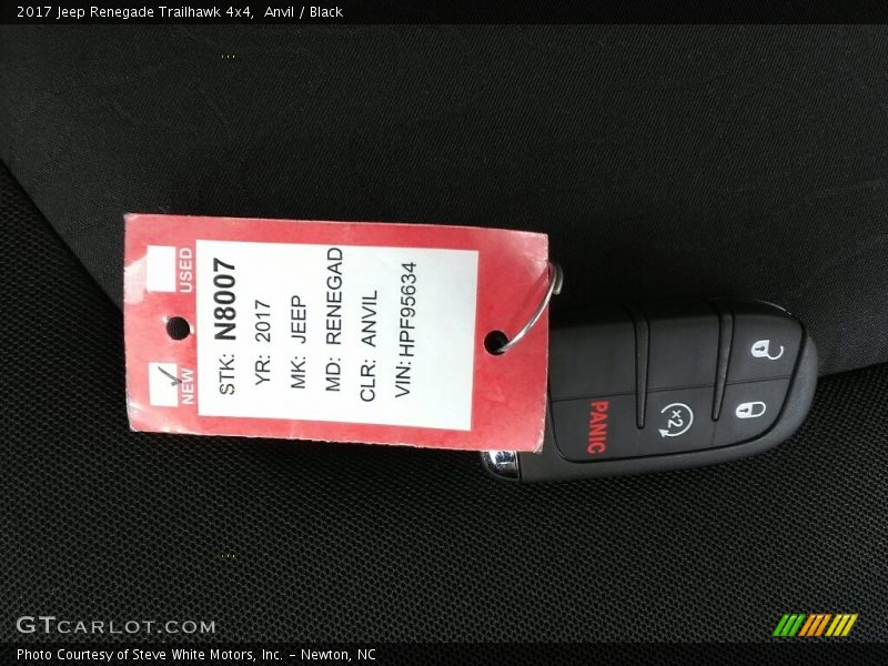 Anvil / Black 2017 Jeep Renegade Trailhawk 4x4