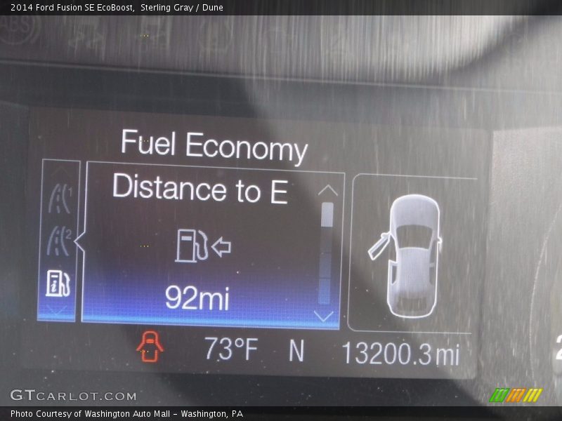 Sterling Gray / Dune 2014 Ford Fusion SE EcoBoost