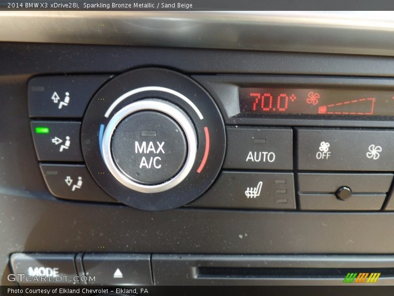 Sparkling Bronze Metallic / Sand Beige 2014 BMW X3 xDrive28i