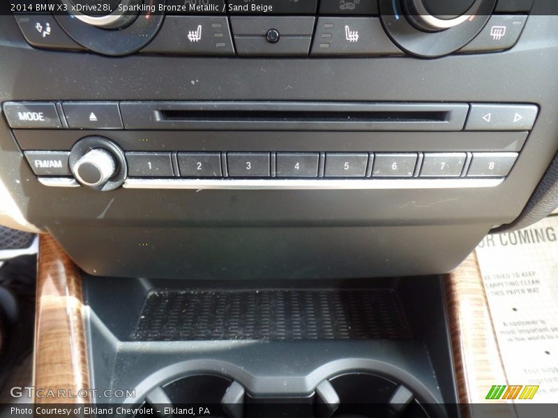 Sparkling Bronze Metallic / Sand Beige 2014 BMW X3 xDrive28i