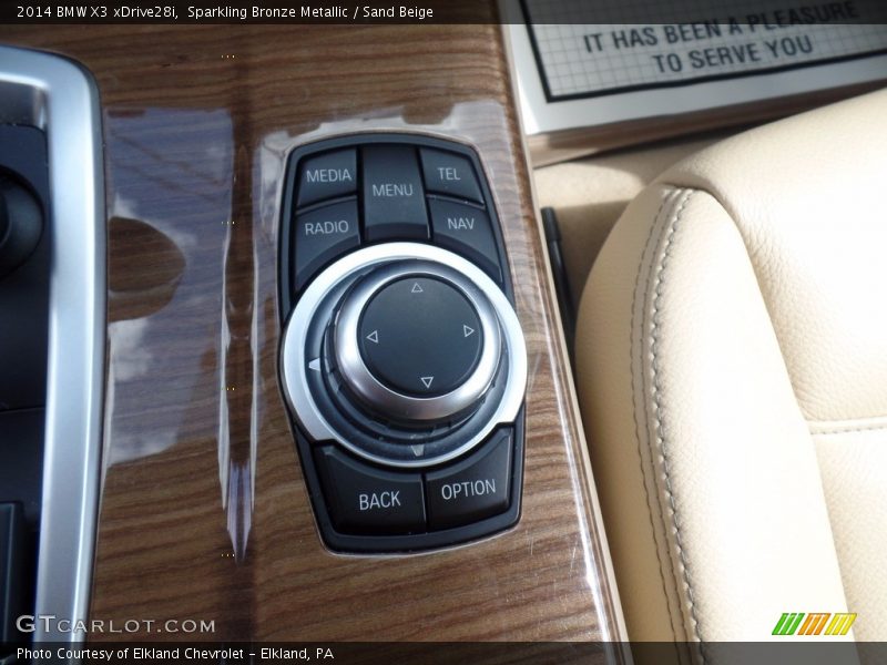 Sparkling Bronze Metallic / Sand Beige 2014 BMW X3 xDrive28i