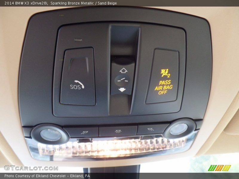 Sparkling Bronze Metallic / Sand Beige 2014 BMW X3 xDrive28i