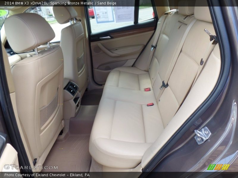 Sparkling Bronze Metallic / Sand Beige 2014 BMW X3 xDrive28i