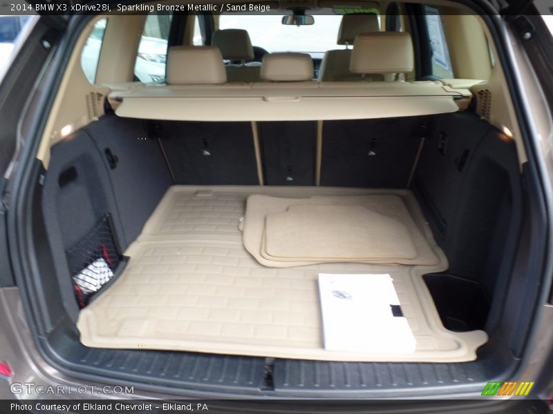 Sparkling Bronze Metallic / Sand Beige 2014 BMW X3 xDrive28i