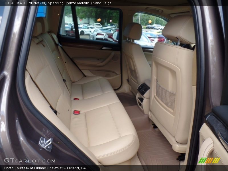 Sparkling Bronze Metallic / Sand Beige 2014 BMW X3 xDrive28i