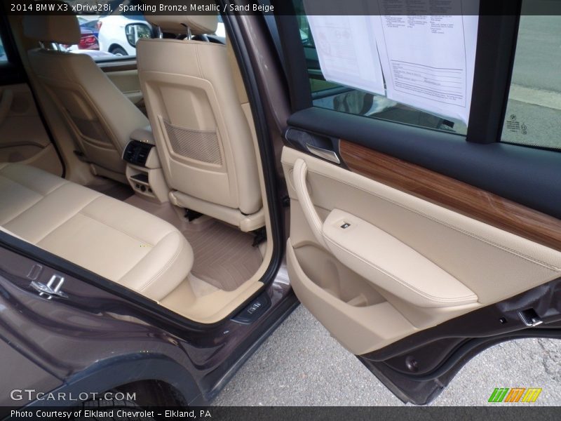 Sparkling Bronze Metallic / Sand Beige 2014 BMW X3 xDrive28i