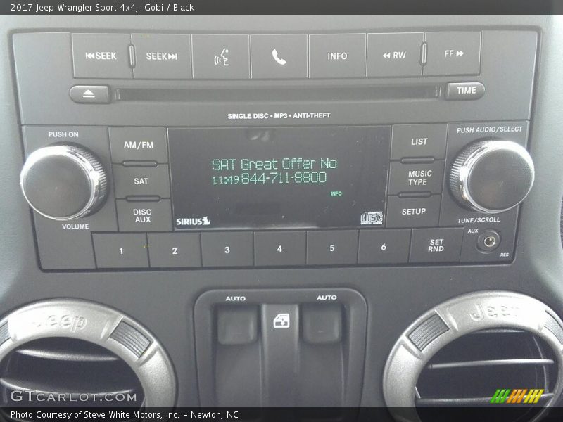 Gobi / Black 2017 Jeep Wrangler Sport 4x4