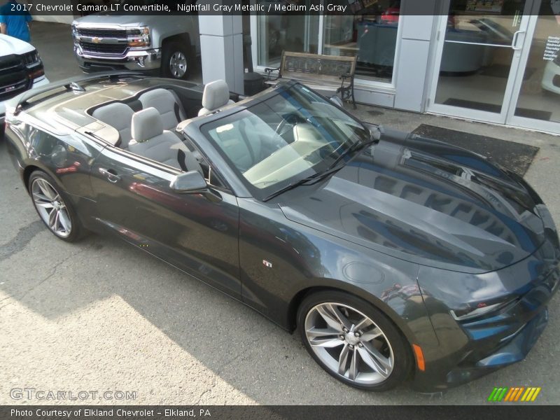 Nightfall Gray Metallic / Medium Ash Gray 2017 Chevrolet Camaro LT Convertible
