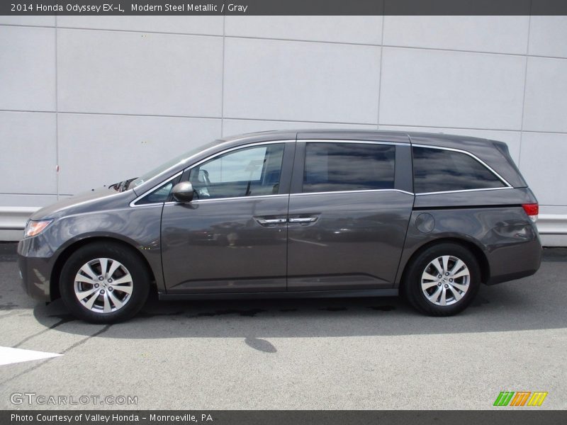 Modern Steel Metallic / Gray 2014 Honda Odyssey EX-L