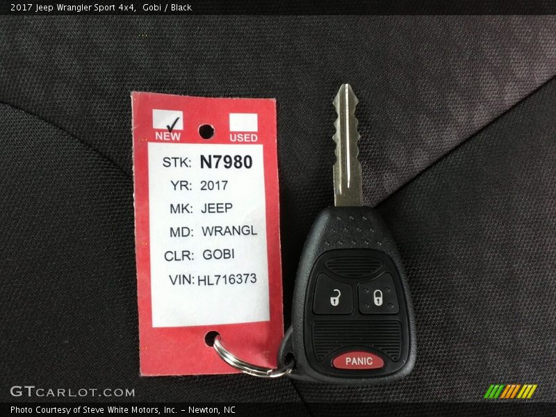 Gobi / Black 2017 Jeep Wrangler Sport 4x4