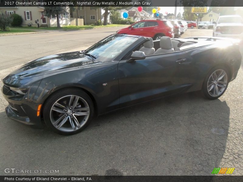 Nightfall Gray Metallic / Medium Ash Gray 2017 Chevrolet Camaro LT Convertible