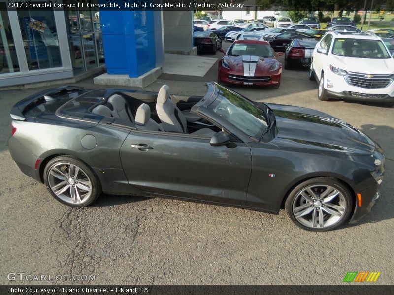 Nightfall Gray Metallic / Medium Ash Gray 2017 Chevrolet Camaro LT Convertible