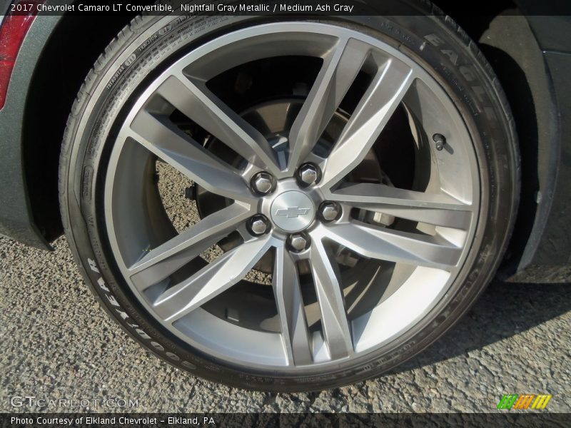 Nightfall Gray Metallic / Medium Ash Gray 2017 Chevrolet Camaro LT Convertible