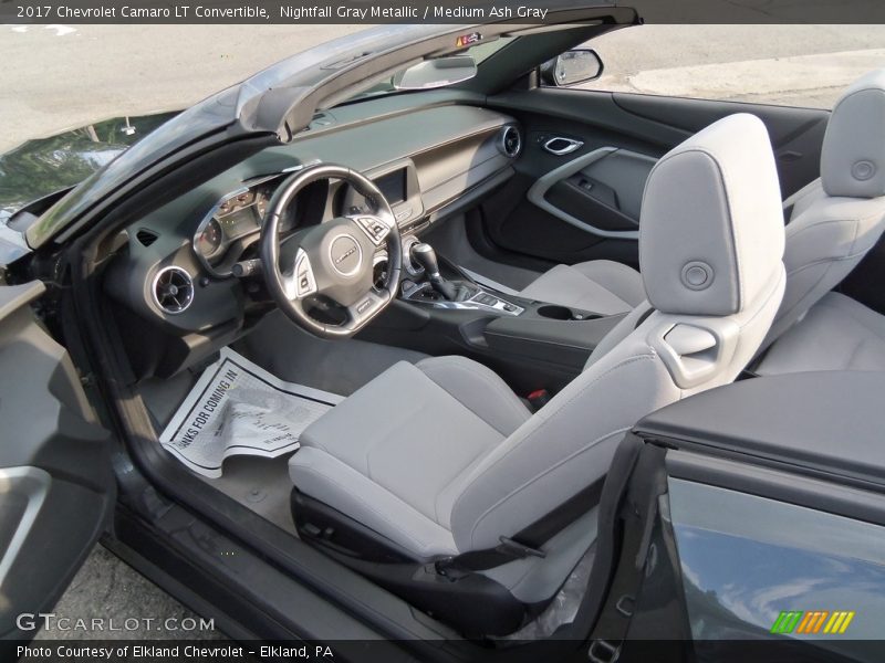 Nightfall Gray Metallic / Medium Ash Gray 2017 Chevrolet Camaro LT Convertible