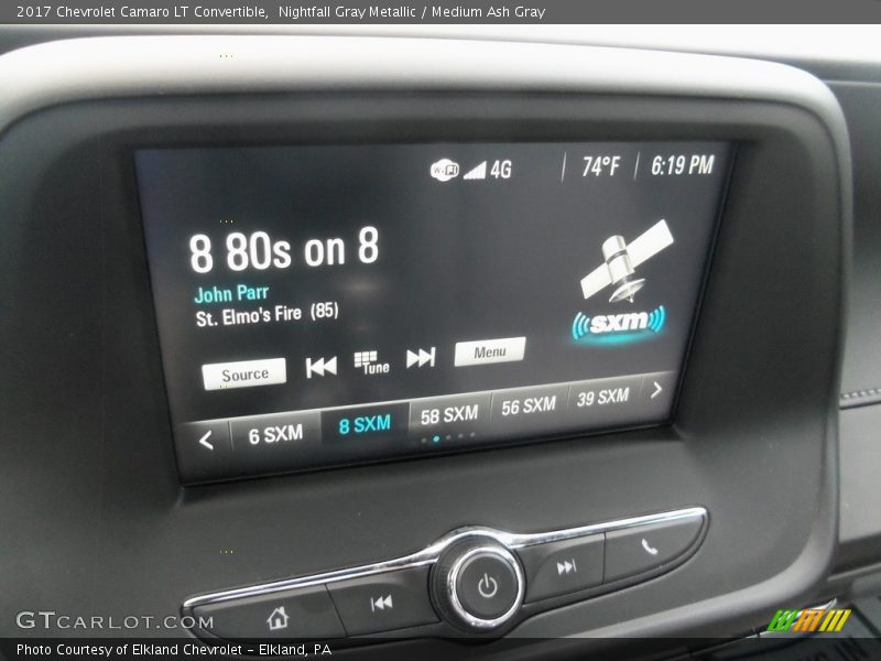 Nightfall Gray Metallic / Medium Ash Gray 2017 Chevrolet Camaro LT Convertible