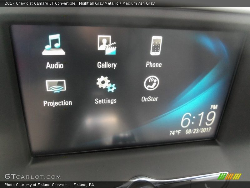 Nightfall Gray Metallic / Medium Ash Gray 2017 Chevrolet Camaro LT Convertible