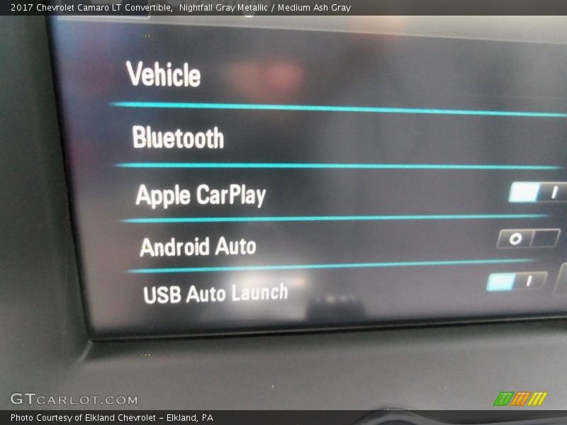Nightfall Gray Metallic / Medium Ash Gray 2017 Chevrolet Camaro LT Convertible