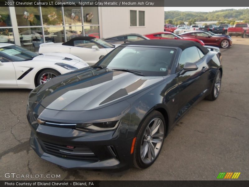 Nightfall Gray Metallic / Medium Ash Gray 2017 Chevrolet Camaro LT Convertible