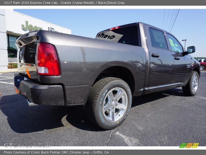 Granite Crystal Metallic / Black/Diesel Gray 2017 Ram 1500 Express Crew Cab