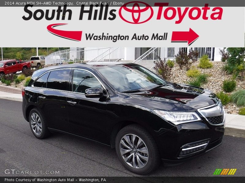 Crystal Black Pearl / Ebony 2014 Acura MDX SH-AWD Technology