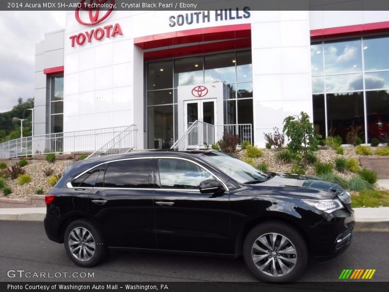 Crystal Black Pearl / Ebony 2014 Acura MDX SH-AWD Technology