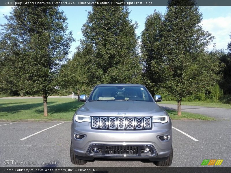 Billet Silver Metallic / Brown/Light Frost Beige 2018 Jeep Grand Cherokee Overland 4x4