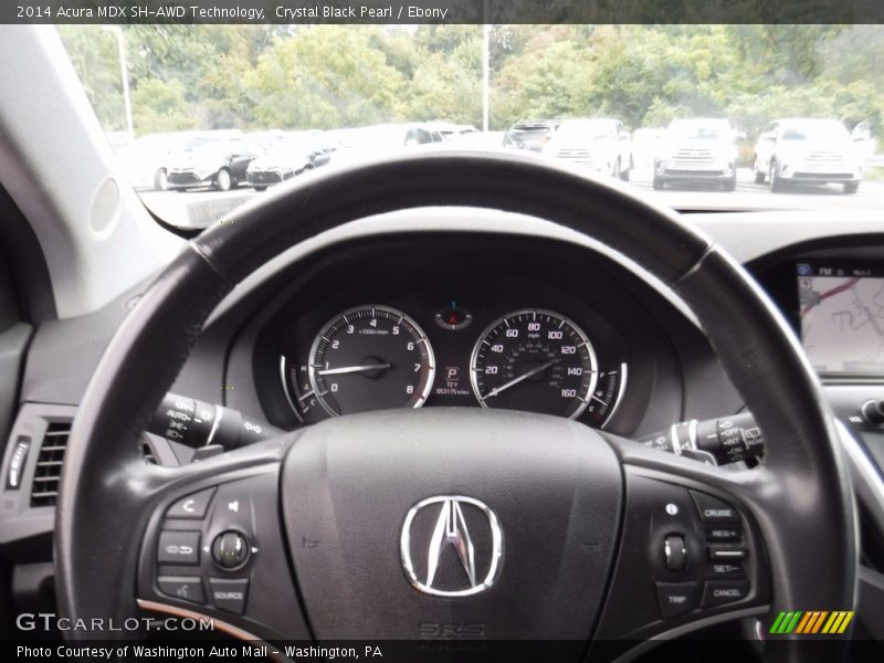 Crystal Black Pearl / Ebony 2014 Acura MDX SH-AWD Technology
