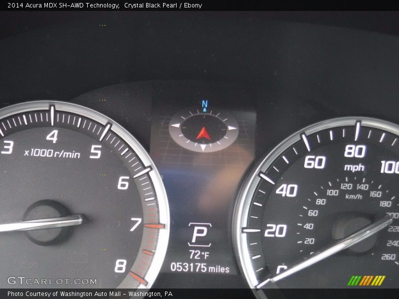 Crystal Black Pearl / Ebony 2014 Acura MDX SH-AWD Technology