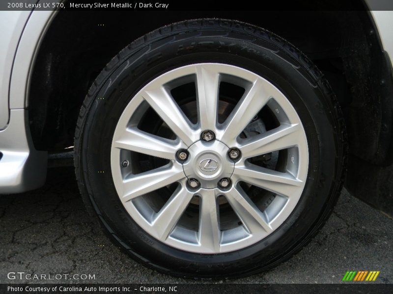Mercury Silver Metallic / Dark Gray 2008 Lexus LX 570