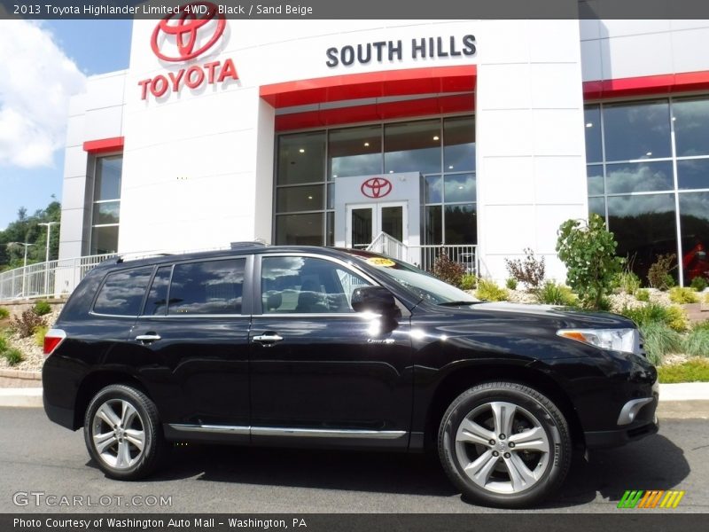 Black / Sand Beige 2013 Toyota Highlander Limited 4WD