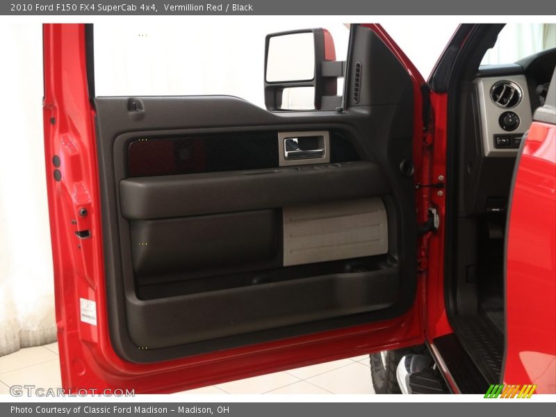 Vermillion Red / Black 2010 Ford F150 FX4 SuperCab 4x4