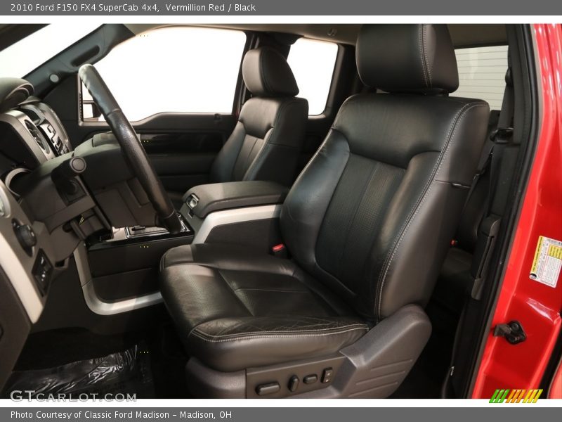 Vermillion Red / Black 2010 Ford F150 FX4 SuperCab 4x4
