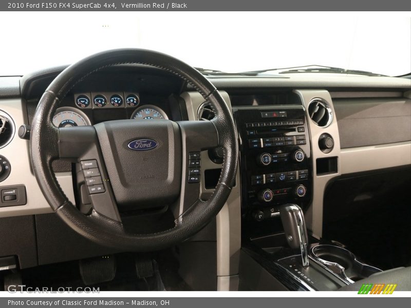 Vermillion Red / Black 2010 Ford F150 FX4 SuperCab 4x4