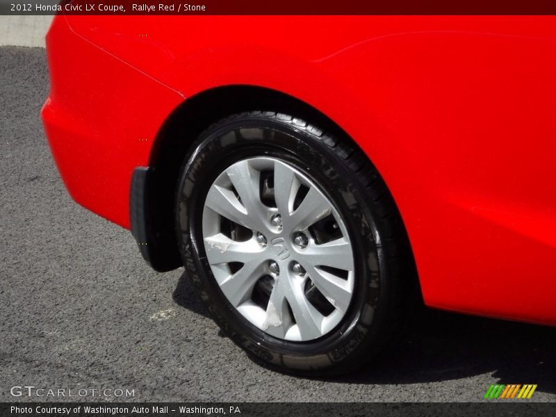 Rallye Red / Stone 2012 Honda Civic LX Coupe