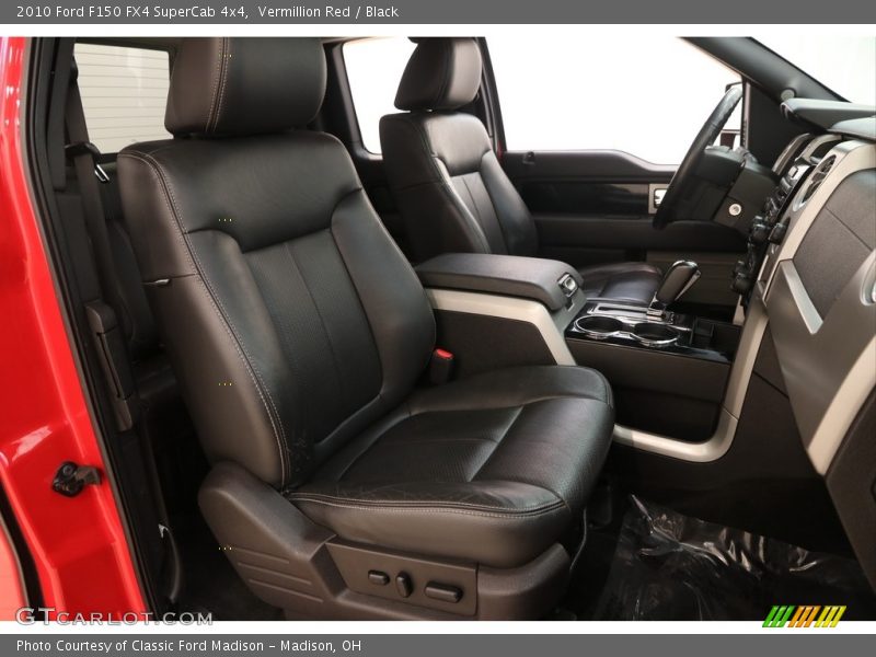 Vermillion Red / Black 2010 Ford F150 FX4 SuperCab 4x4