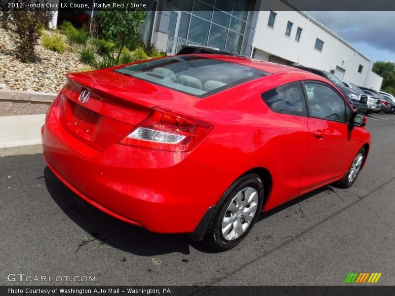 Rallye Red / Stone 2012 Honda Civic LX Coupe
