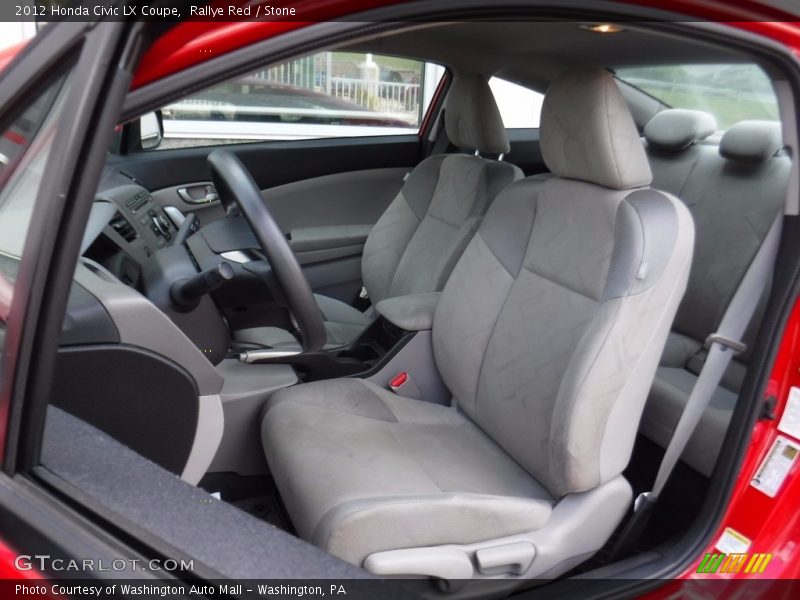 Rallye Red / Stone 2012 Honda Civic LX Coupe