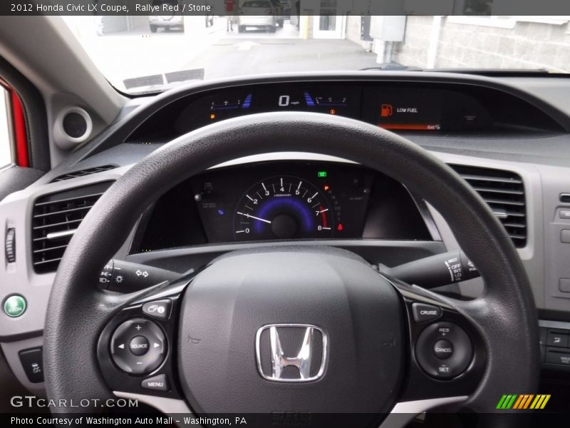 Rallye Red / Stone 2012 Honda Civic LX Coupe
