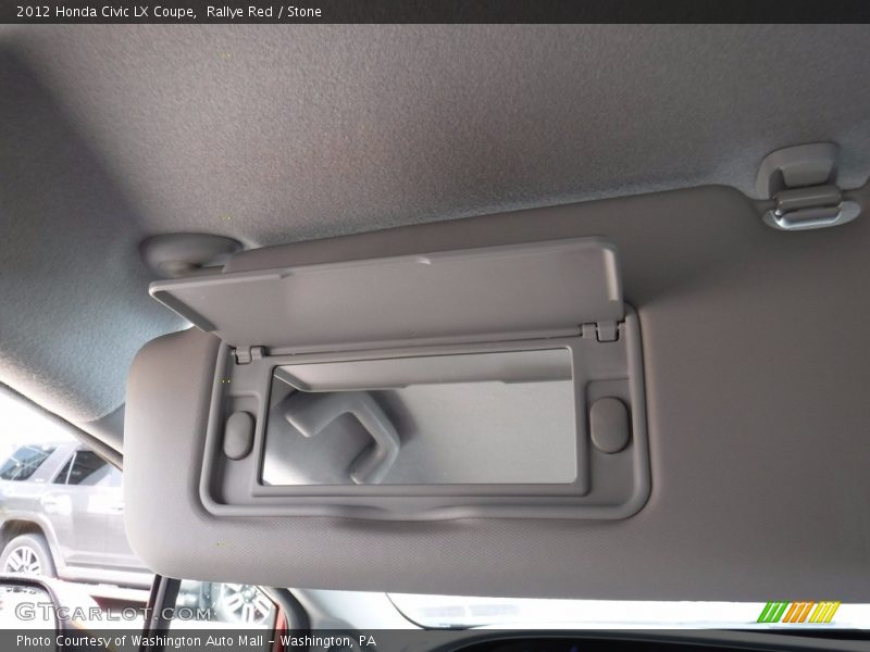 Rallye Red / Stone 2012 Honda Civic LX Coupe