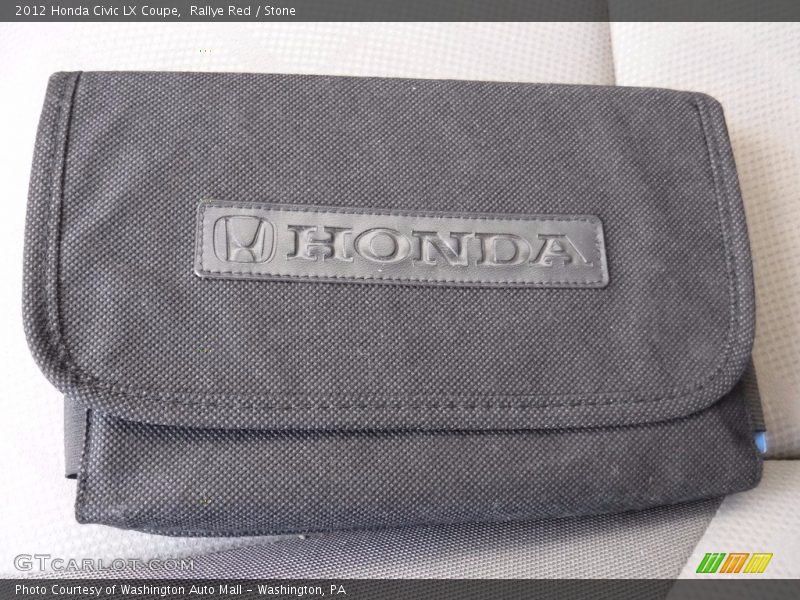 Rallye Red / Stone 2012 Honda Civic LX Coupe