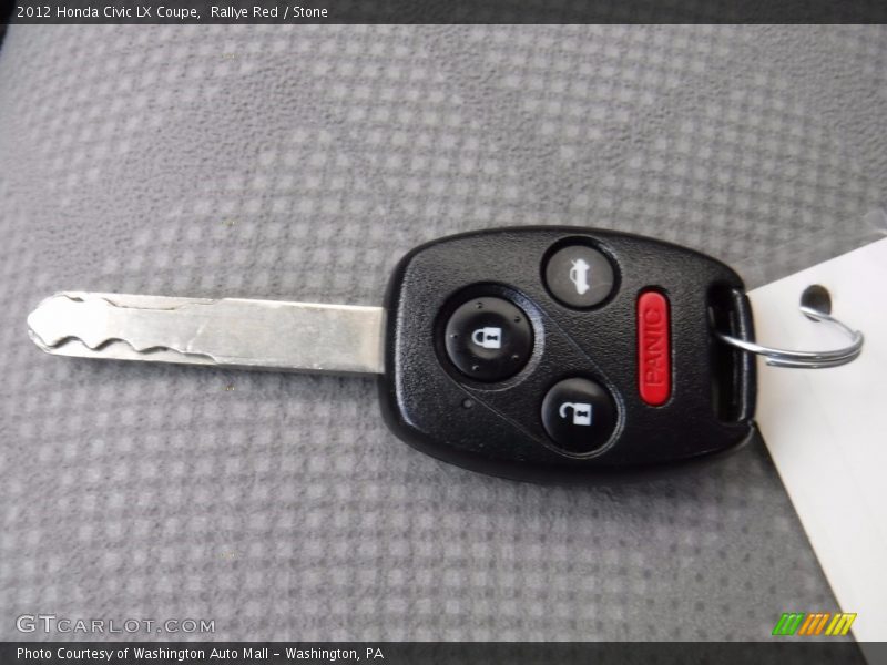 Rallye Red / Stone 2012 Honda Civic LX Coupe
