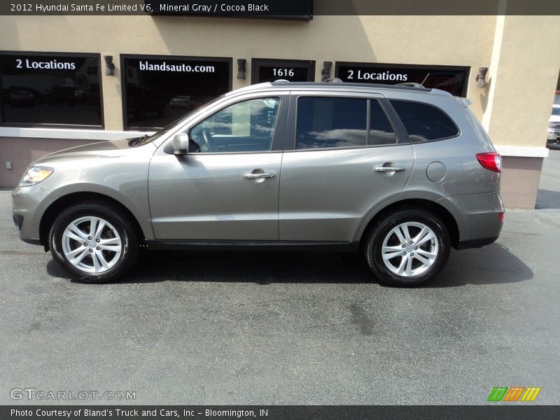 Mineral Gray / Cocoa Black 2012 Hyundai Santa Fe Limited V6