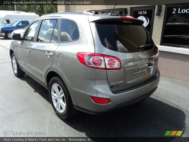 Mineral Gray / Cocoa Black 2012 Hyundai Santa Fe Limited V6