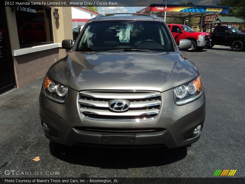 Mineral Gray / Cocoa Black 2012 Hyundai Santa Fe Limited V6